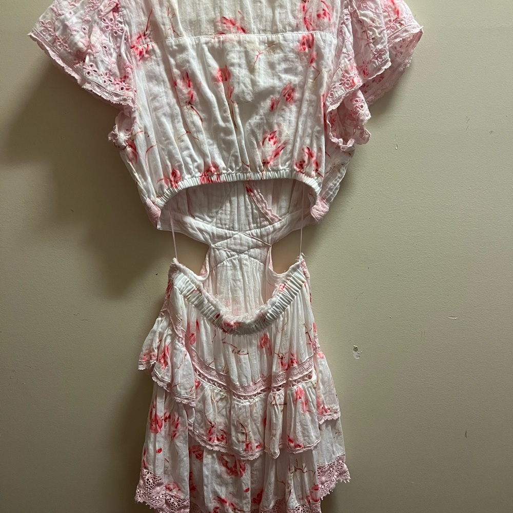 LoveShackFancy White and Pink Dress - Picture 3 of 4